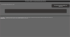 Desktop Screenshot of kromaproductions.net